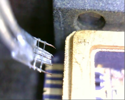 Automated testing system side view