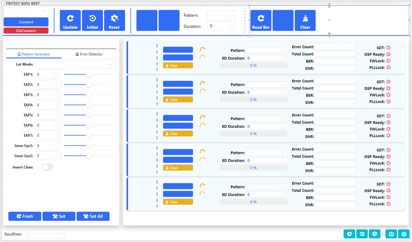 Fintest Software Interface